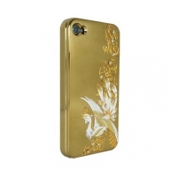 iPhone4・4S専用ケース　金　鳳凰金
