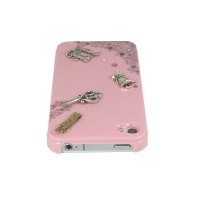 iPhone4・4S専用ケース　桃　ソーイング