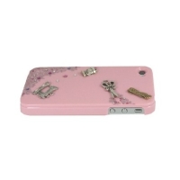 iPhone4・4S専用ケース　桃　ソーイング