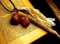 wooden flute necklace