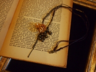 A pine cone necklace